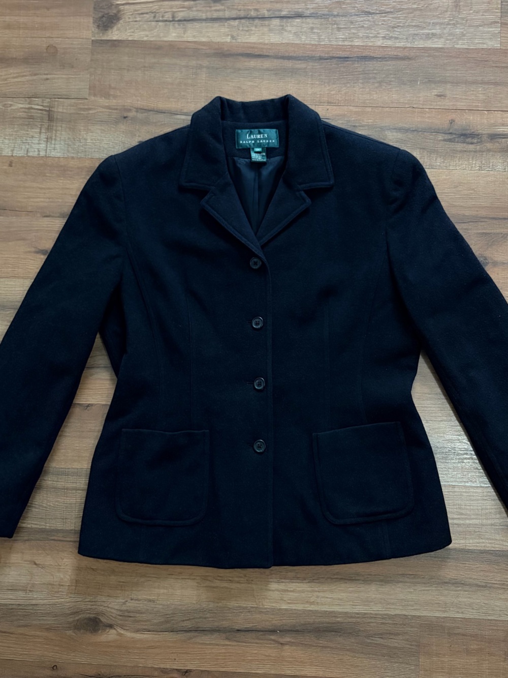 Vintage Lauren Ralph Lauren Virgin Wool Angora Blazer Jacket Sz 14
